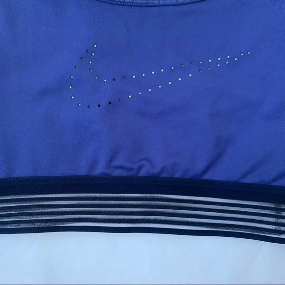 Women's Nike Pro Classic GRX Sports bra blue size M - Picture 3 of 6